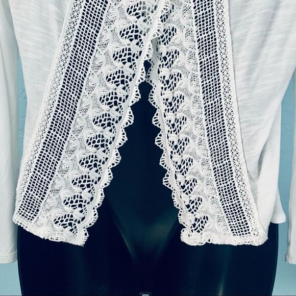 American Eagle Crochet Lace Open Back Top Size XS - Picture 7 of 9